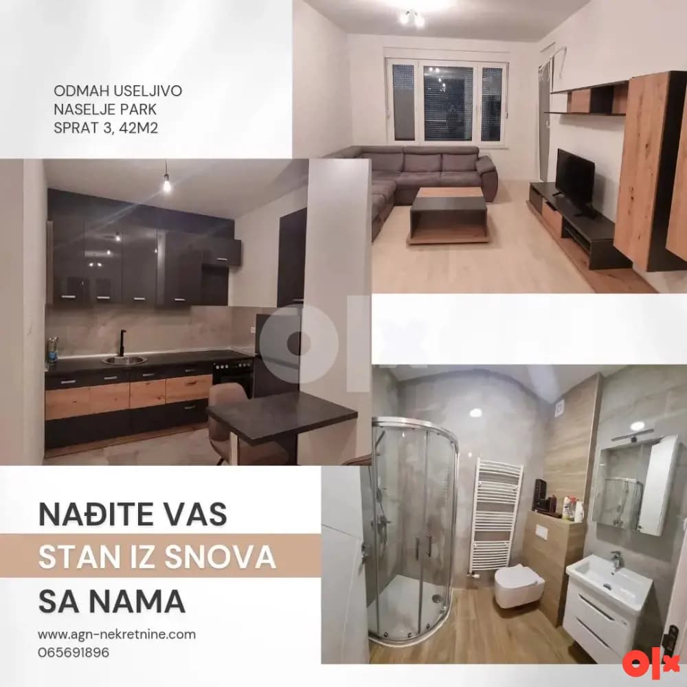 Stan za izdavanje 42m2, Naselje Park 1