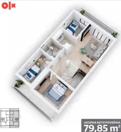 Luksuzni stanovi u Novom Sadu, 80m2, novogradnja 2