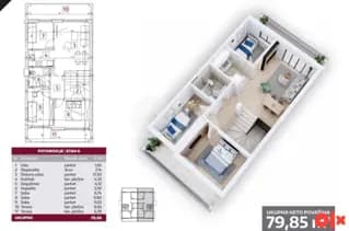 Luksuzni stanovi u Novom Sadu, 80m2, novogradnja 1