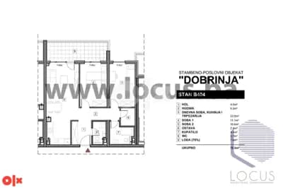 LOCUS prodaje: Trosoban stan, Braće Mulić, Dobrinja 1
