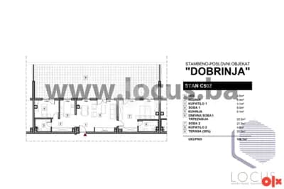 LOCUS prodaje: Trosoban stan, Braće Mulić, Dobrinja 17