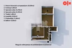 Komforan trosoban stan na odličnoj lokaciji, Ferhadija 18