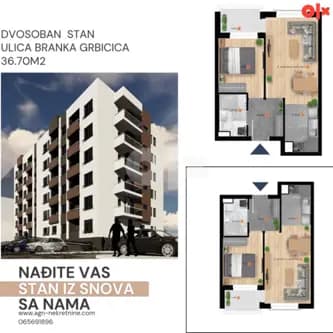 Stan Banja Luka 36.70m2, Lazarevo/Budzak 1