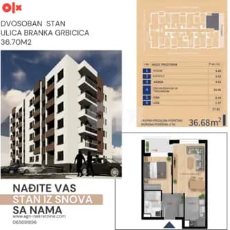 Stan Banja Luka 36.70m2, Lazarevo/Budzak 3