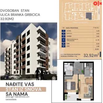 Stan 32.92m2, Banja Luka 2