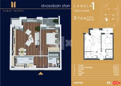 Stan Banja Luka 49,34m2 2