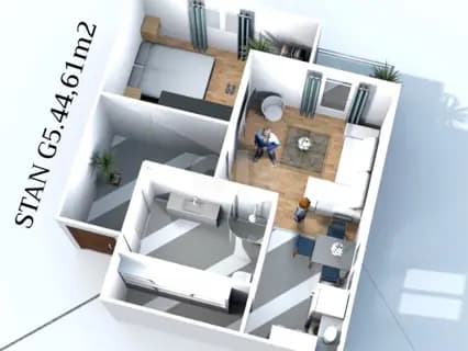 PRODAJA STANOVA NOVA DOBRINJA!!! 44.61m2 9